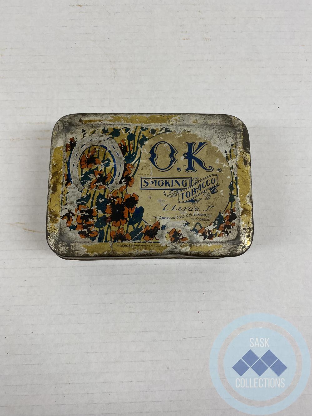 OK Smoking Tobacco Tin