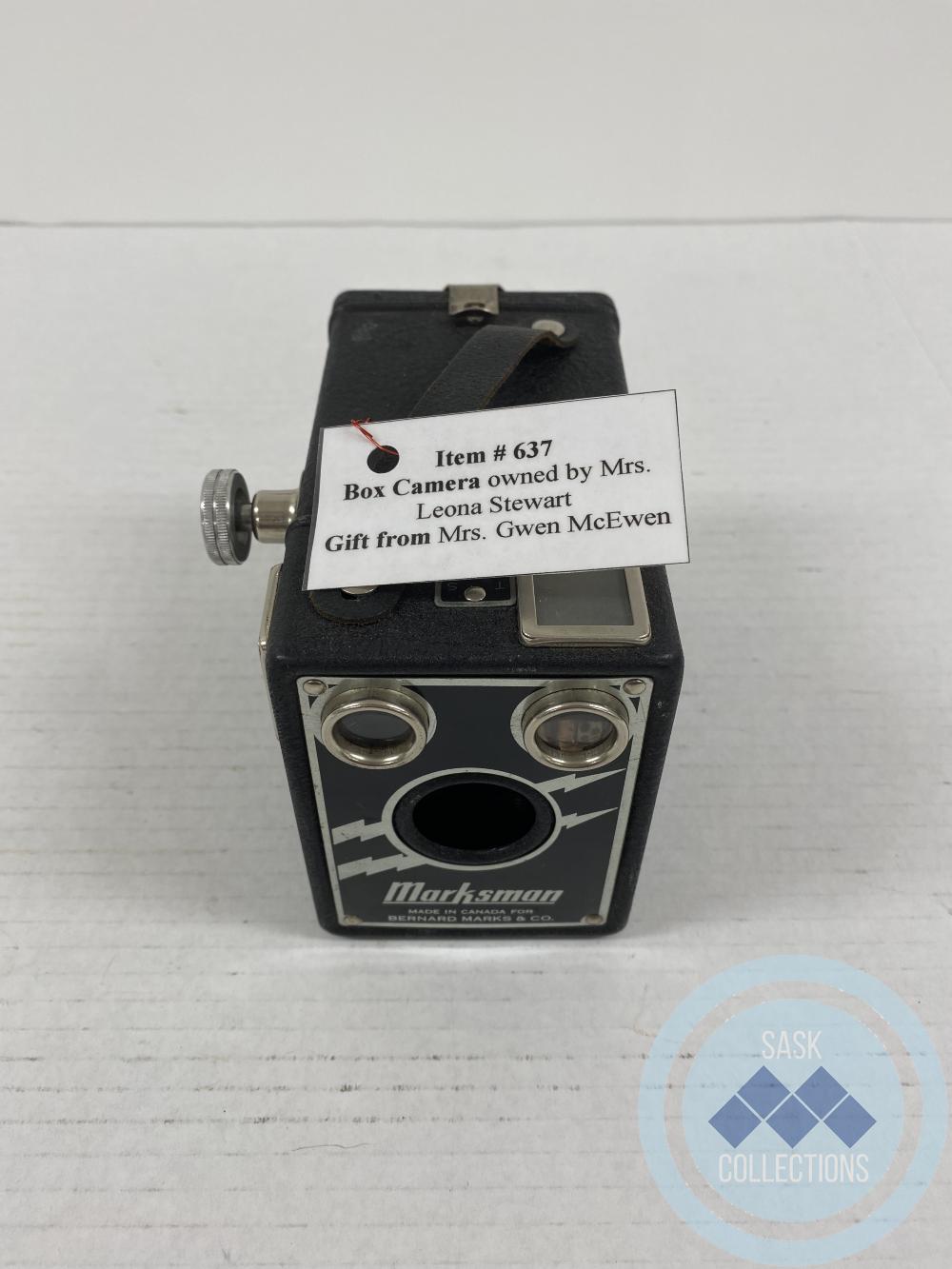 Box Camera - owned by Mrs Leona Stewart
