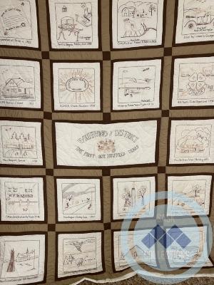 Centennial Quilt - made by Joyce Kydd for the Scissors Creek Auxiliary