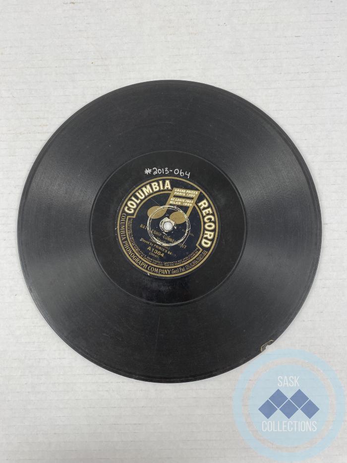 78 rpm. record: <i>Columbia Record</i>