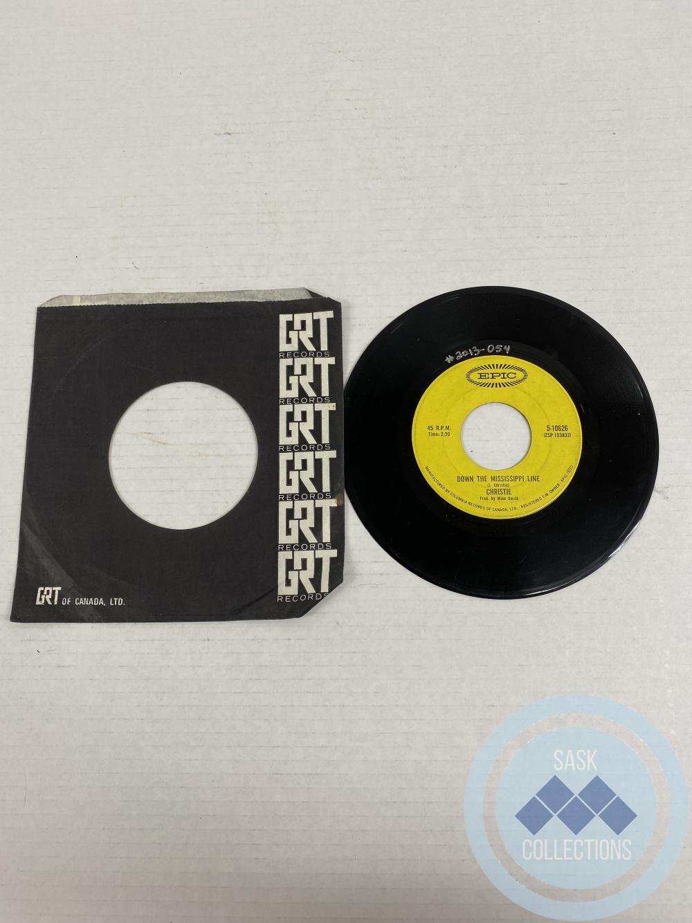 45 rpm. Record: <i>Christie</i>