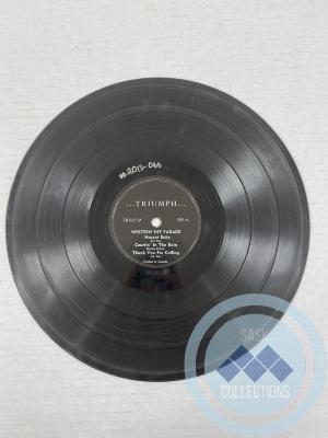 78 rpm. record: <i>Triumph (black)</i>