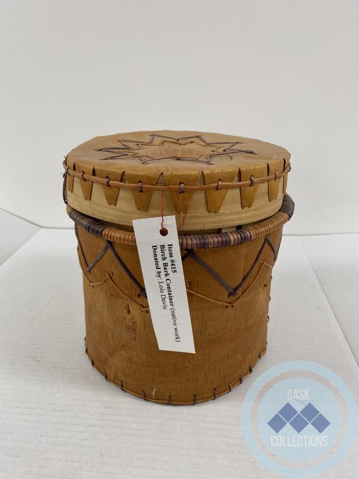 Birch Bark Container (First Nations work)