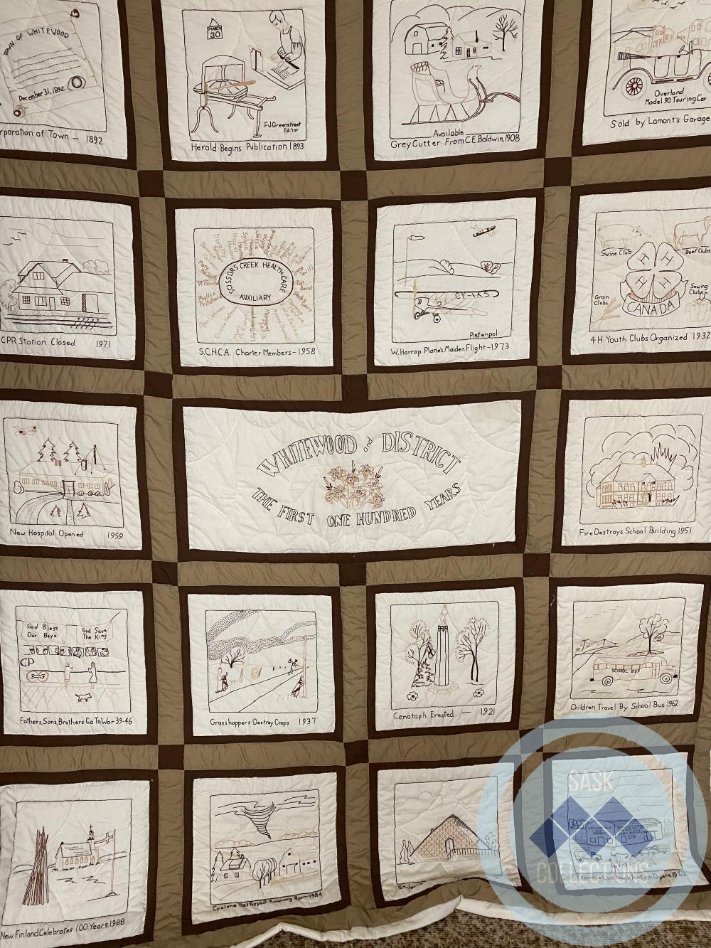 Centennial Quilt - made by Joyce Kydd for the Scissors Creek Auxiliary