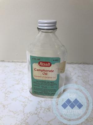 Glass Bottle - Rexall Camphorate Oil