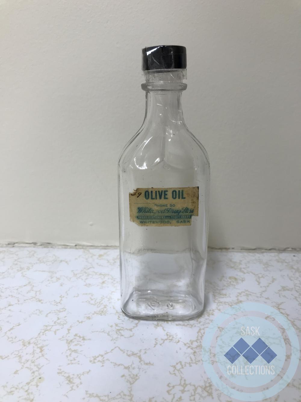 Glass Bottle - Olive Oil from the Whitewood Drug Store