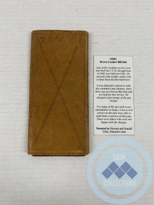 Brown Leather Bill-fold