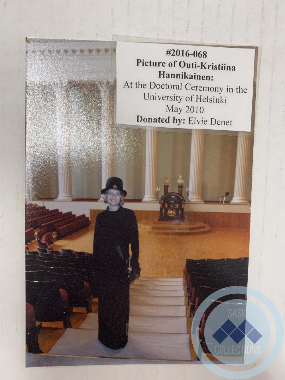 Picture of Outi-Kristiina Hannikainen:   At the Doctoral Ceremony in the University of Helsinki May 2010