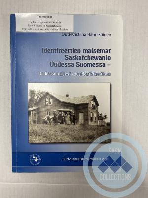 Outi-Kristiina Hannikainen Thesis Book - Her thesis was done on the New Finland District.