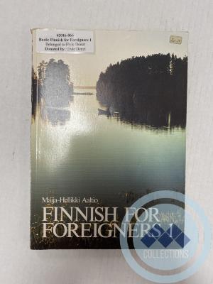 Book: Finnish for Foreigners 1 - Belonged to Elvie Denet