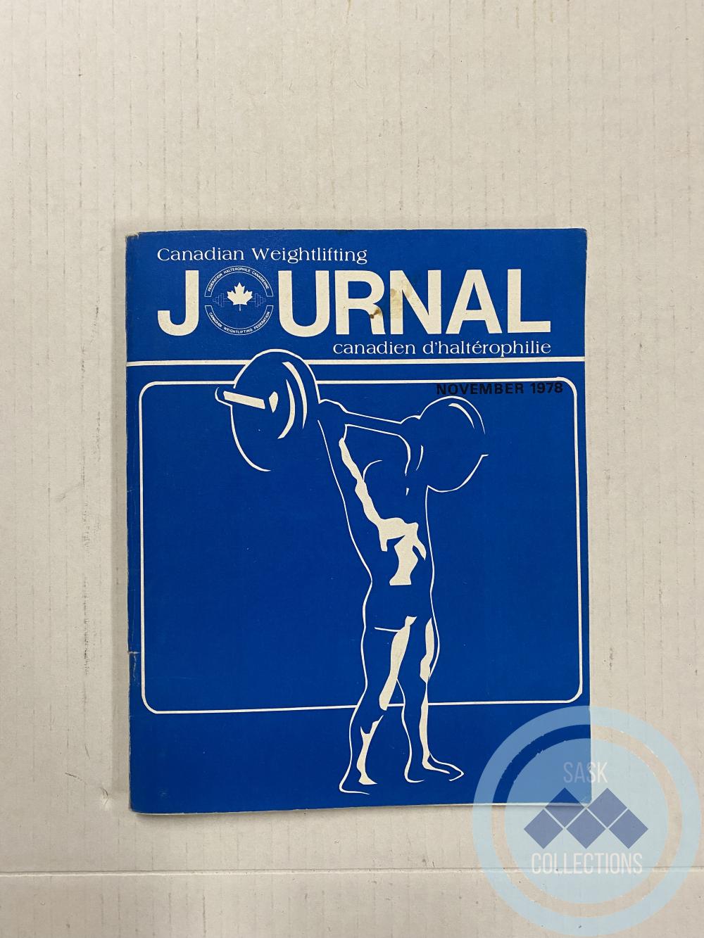 Canadian Weightlifting Journal November 1978