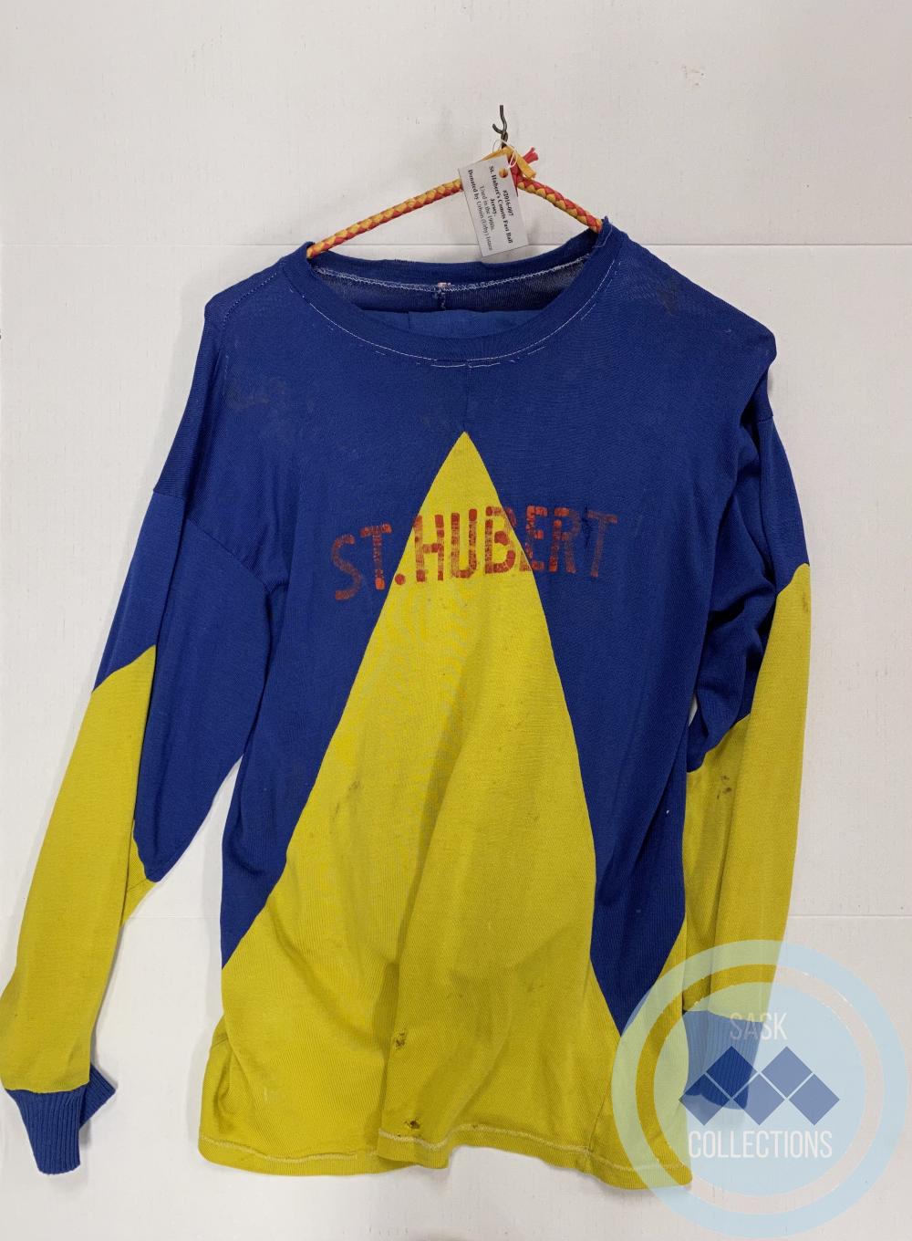 St. Hubert's Comets fast ball jersey. Used in the 1960s.