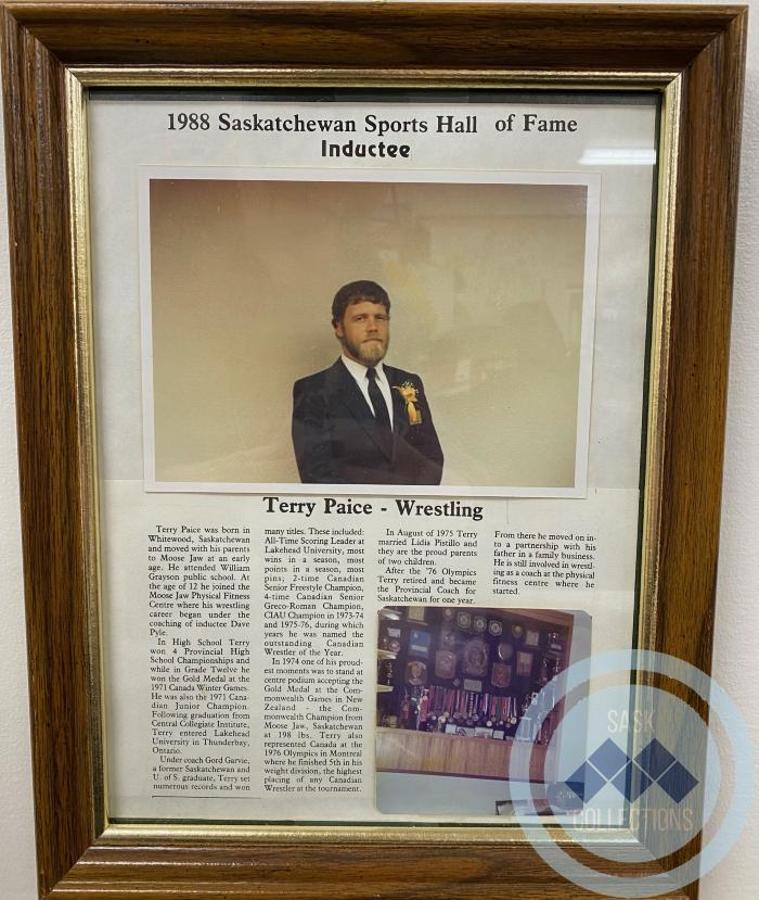 Framed Picture of Terry Paice