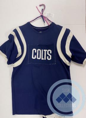 St. Hubert's Colts fast ball jersey. Used in the 1970s and 1980s. Worn by Urby Istace.
