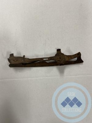 Skate blade. They were attached to the boots in the early days.
