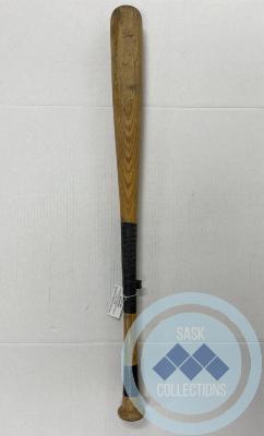 Baseball bat. Used by the St. Hubert's team in the 1950s.