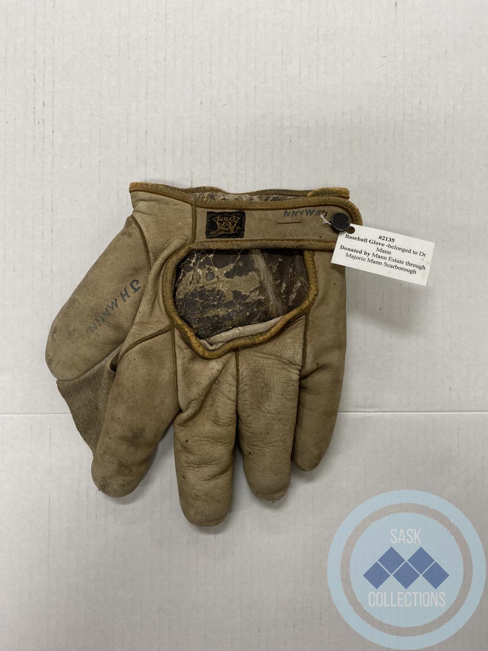 Baseball Glove - belonged to Dr. Mann