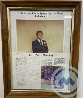 Framed Picture of Terry Paice