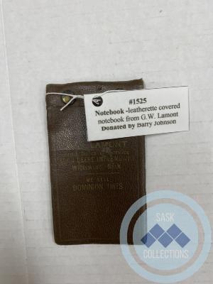 Leatherette Covered Notebook