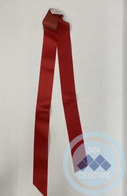 Red Ribbon - This ribbon was used at the opening ceremonies of the new town office.  May, 1984