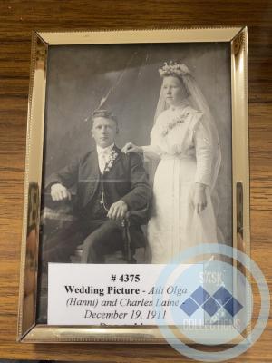 Wedding Picture - Aili Olga (Hanni) and Charles Laine - December 19, 1911