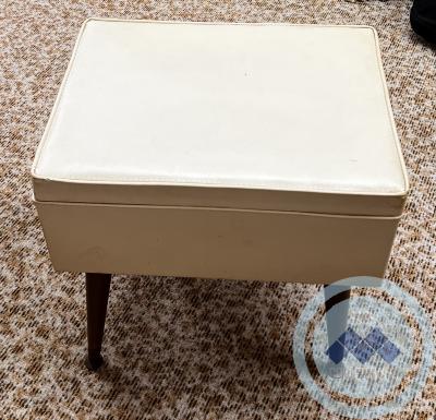 1954 Burlington White Sewing Box Stand