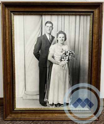Wedding picture of Bert and Doris Page