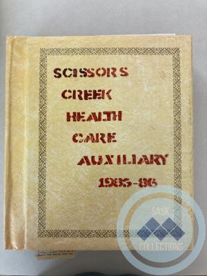 Scissors Creek Health Care Auxiliary Minute Book - 1985-1986