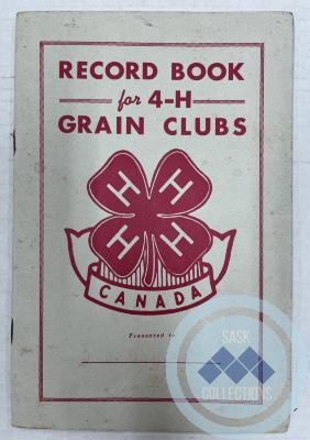 Saskatchewan 4-H Grain Club Record Book - Donald Shepherd