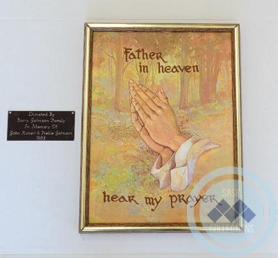 Father in Heaven Hear My Prayer - Art & Donation Plaque