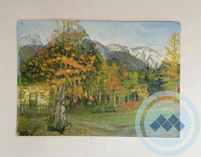 Painting - Fall Mountain Scenery by Ruby (Blyth) McIntosh