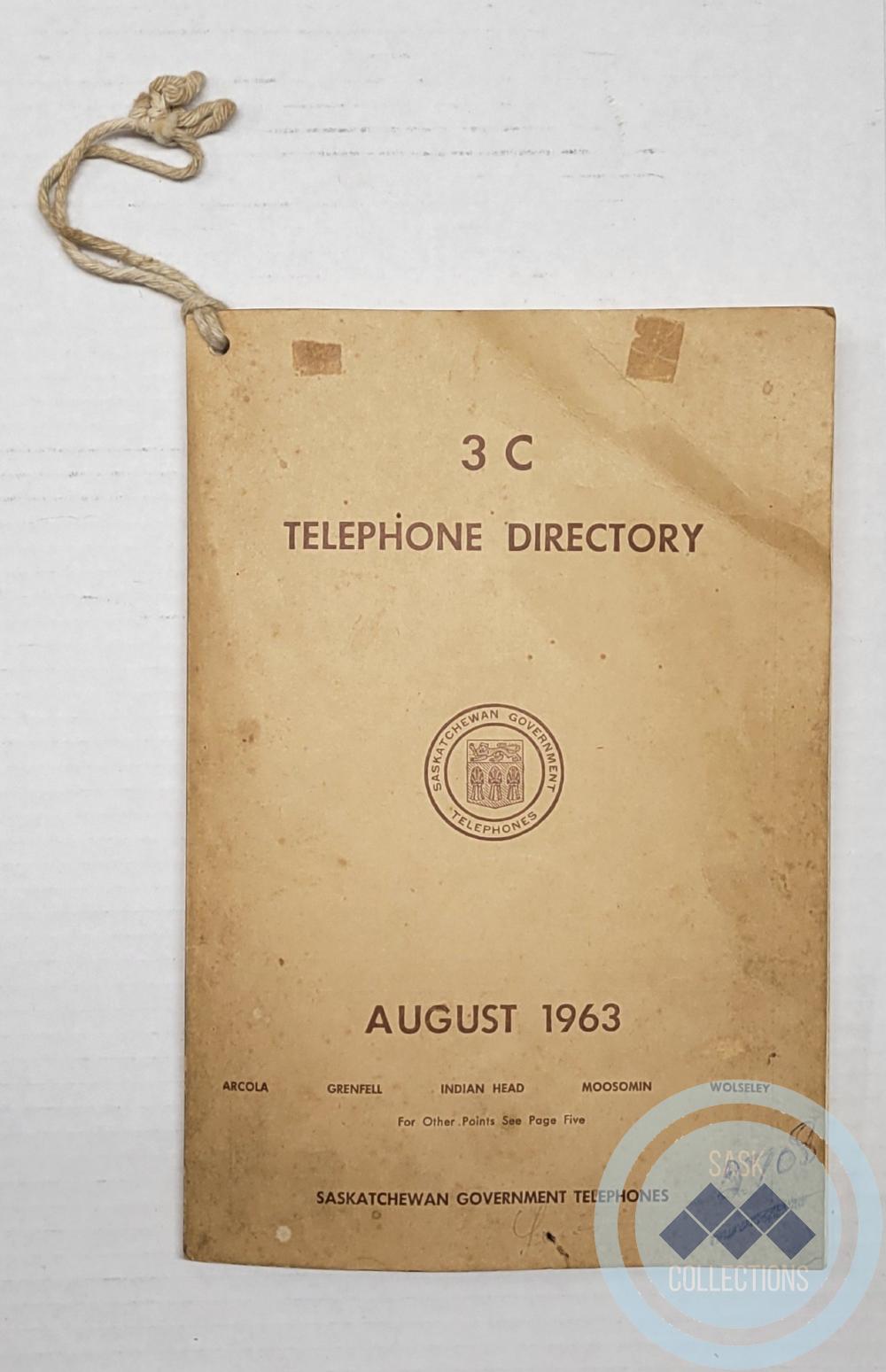 Telephone Directory - August 1963