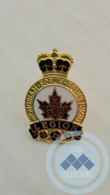 Legion Pin - Gold 50 Years