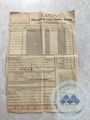 Eaton's Order Form