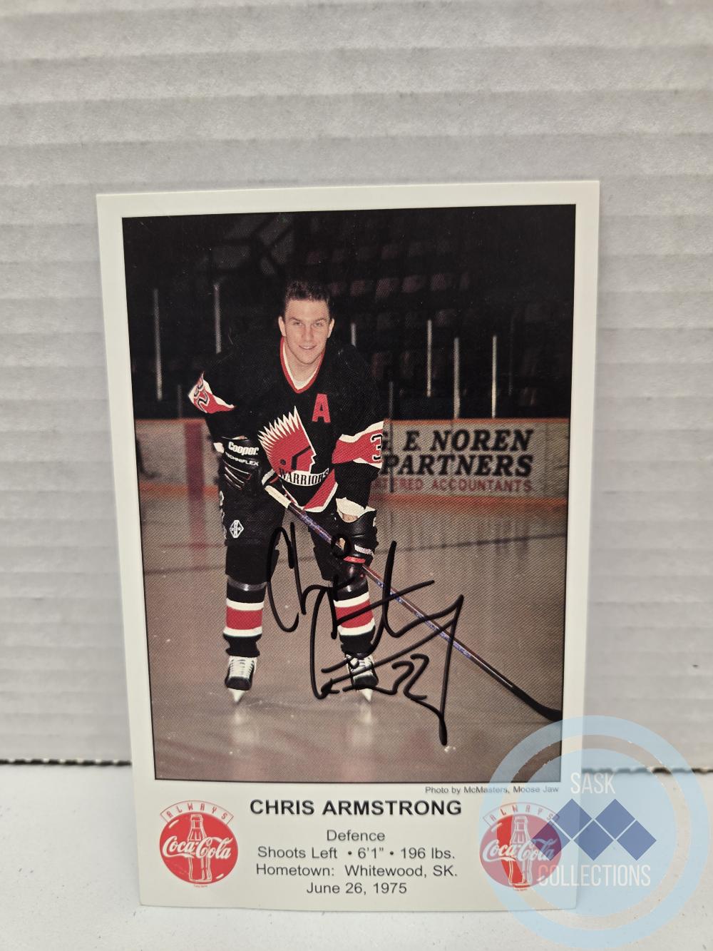 Chris Armstrong Moose Jaw Warriors Hockey Card