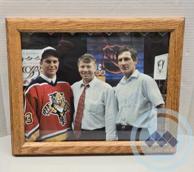 Picture - Chris Armstrong, Bob Clarke (Florida Panthers GM), Darrell Armstrong NHL Draft in Quebec June 1993