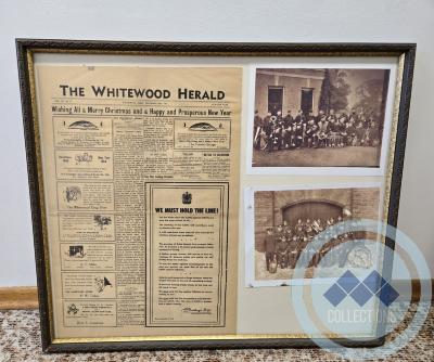 Framed Whitewood Herald & Band Pictures