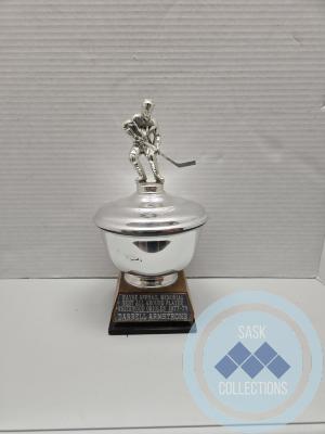 Wayne McPhail Memorial Best All Around Player Whitewood Orioles 1977-78 Trophy - Recipient Darrell Armstrong