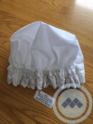 Night Cap - hand made Linen underclothes made by Alice Howard in 1873