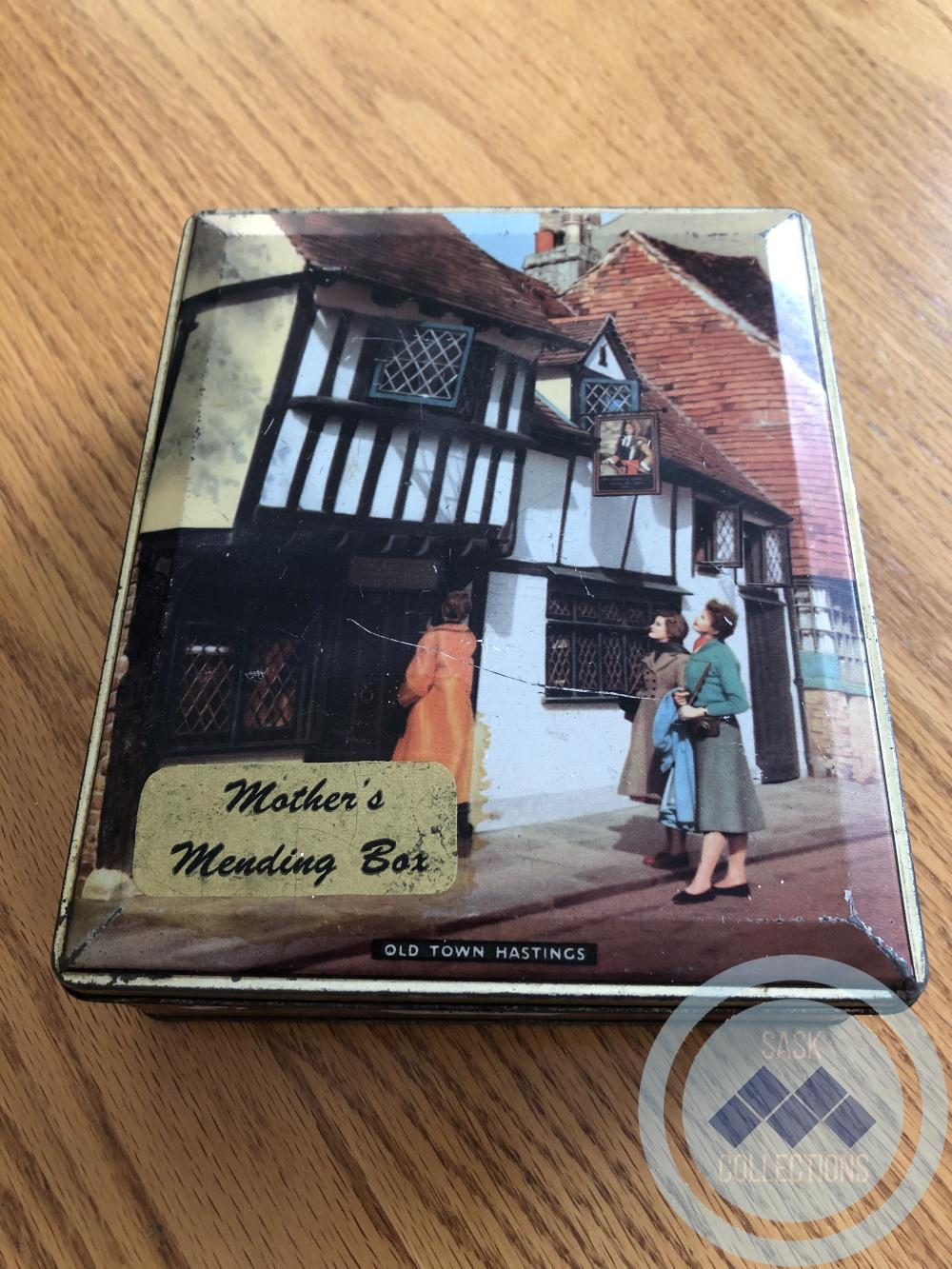 Metal Tin - Mothers Mending Box