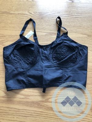 Black Satin Bra