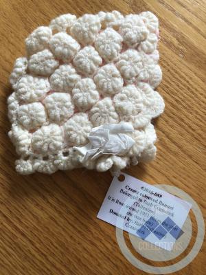 Cream coloured Bonnet