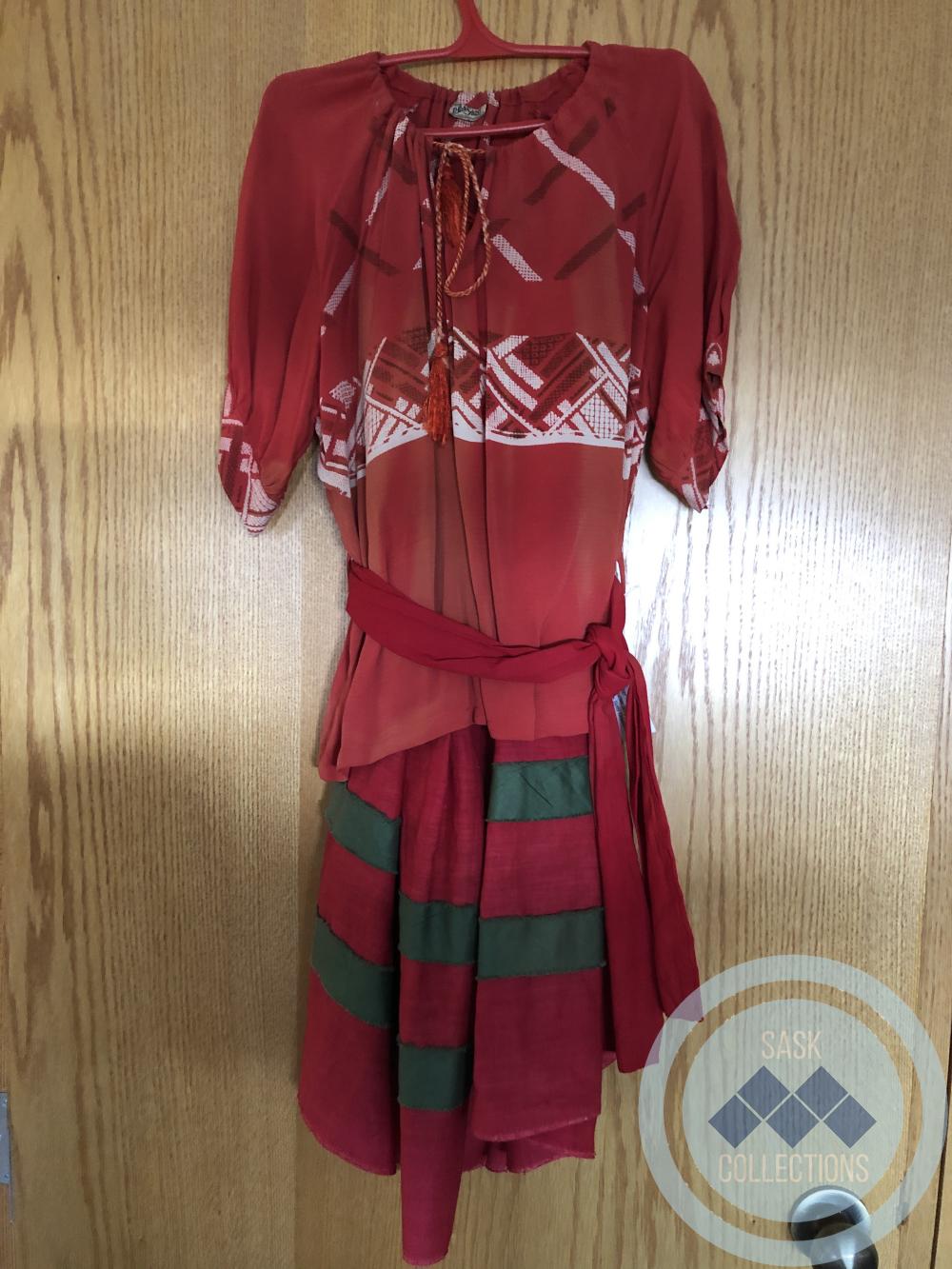 Red and Green Skirt - worn by musical entertainer Betty Grierson