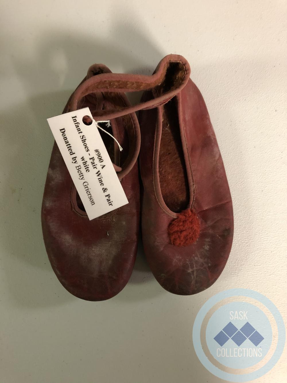 Infant Shoes - wine colored
