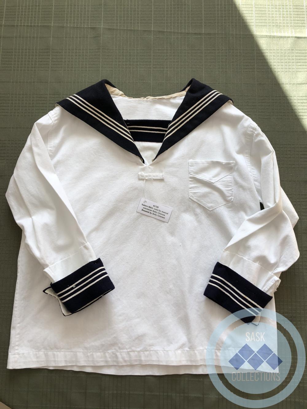 Sailors Shirt - worn by musical entertainer Betty Grierson