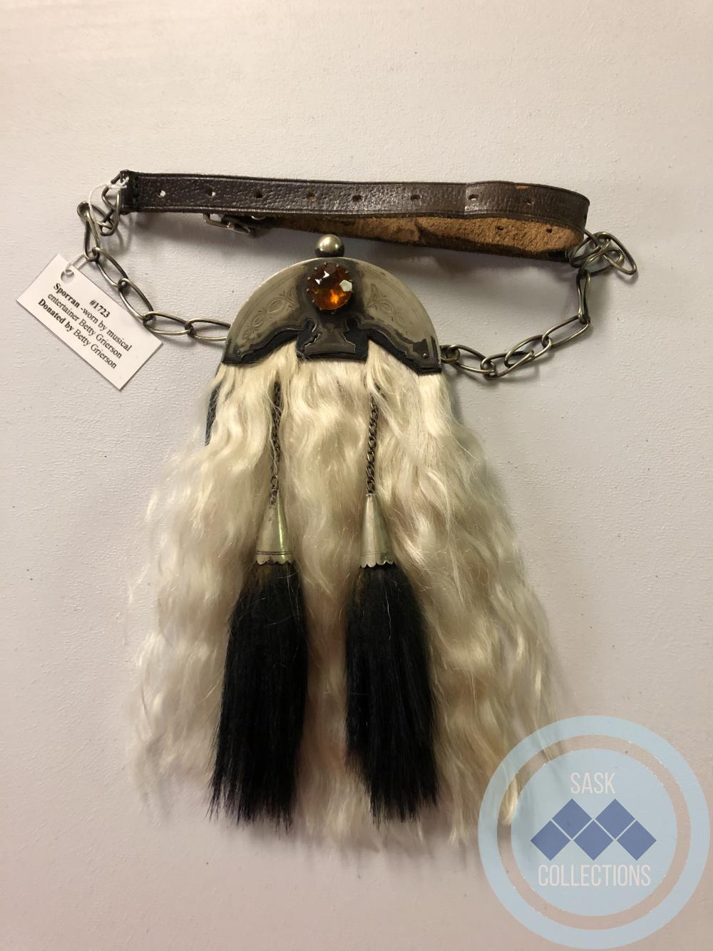 Sporran - worn by musical entertainer Betty Grierson