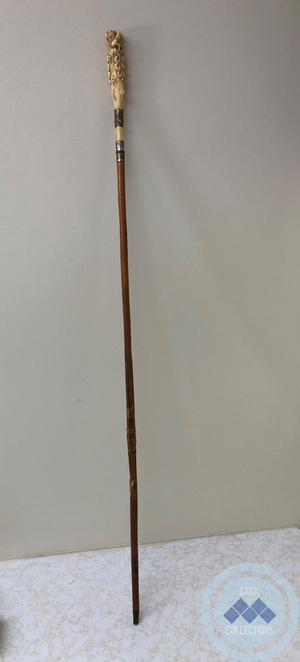 Walking Stick - carved handle