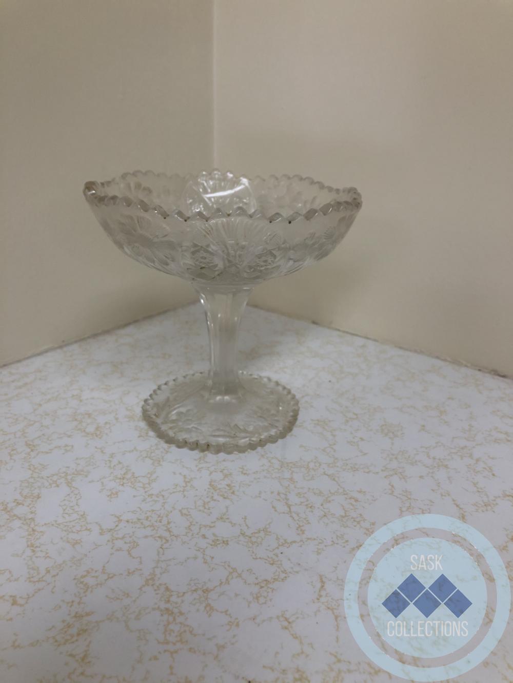 Crystal Dish - stemmed