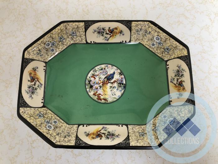 Platter - green with black - Wedgewood