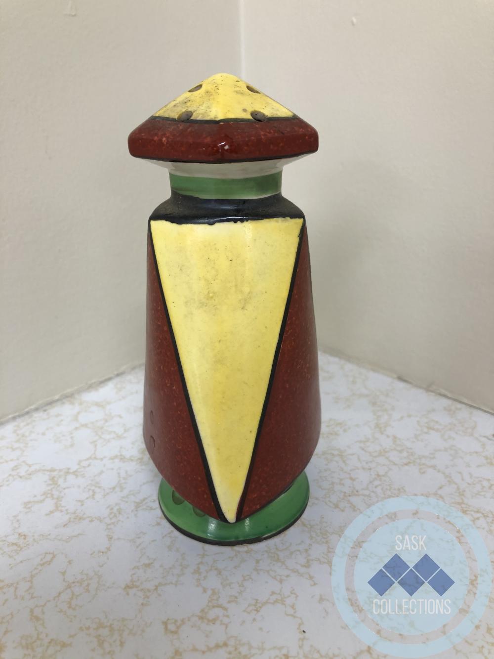 Pepper Shaker - yellow, maroon